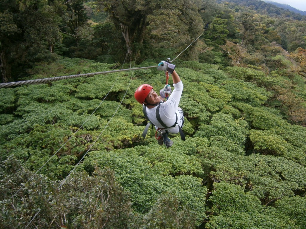 ziplining in costa ricas cloud forest