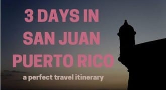 3 days in san juan puerto rico