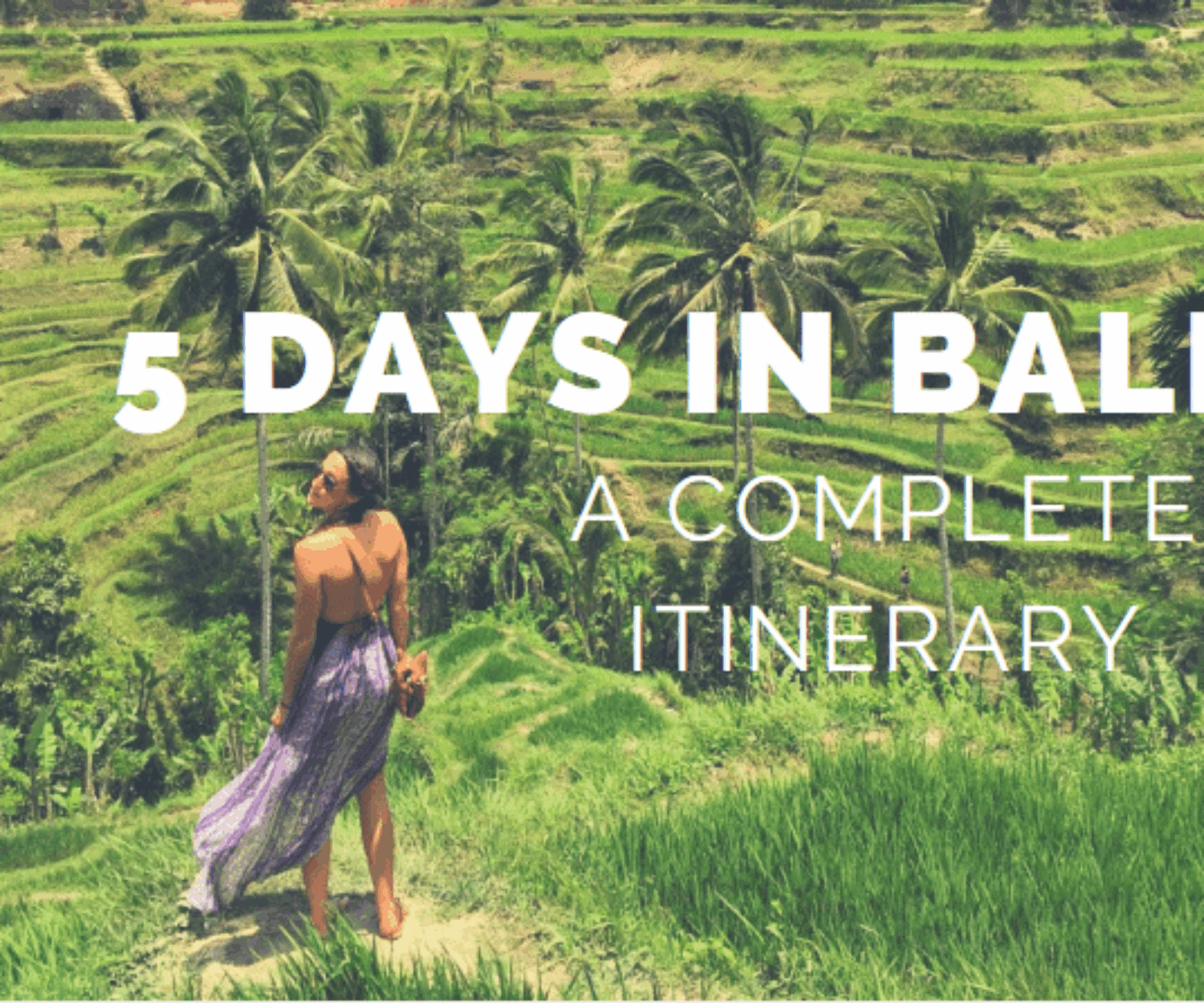 5 days in bali itinerary