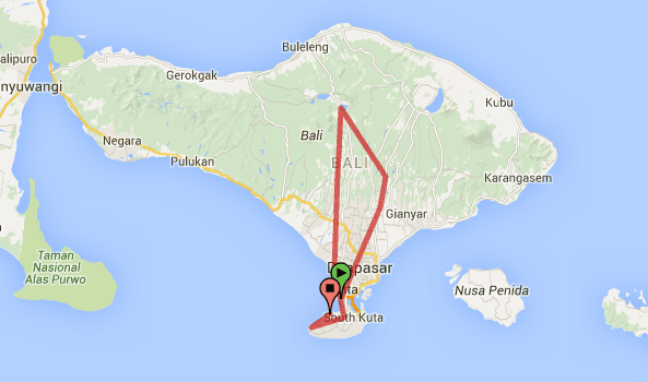 5 days in bali route