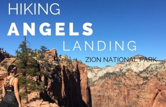 Hiking angels landing zion national park