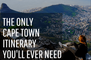 1 week cape town itinerary