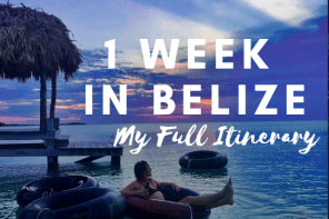 1 week in belize itinerary