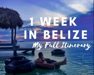 1 week in belize itinerary