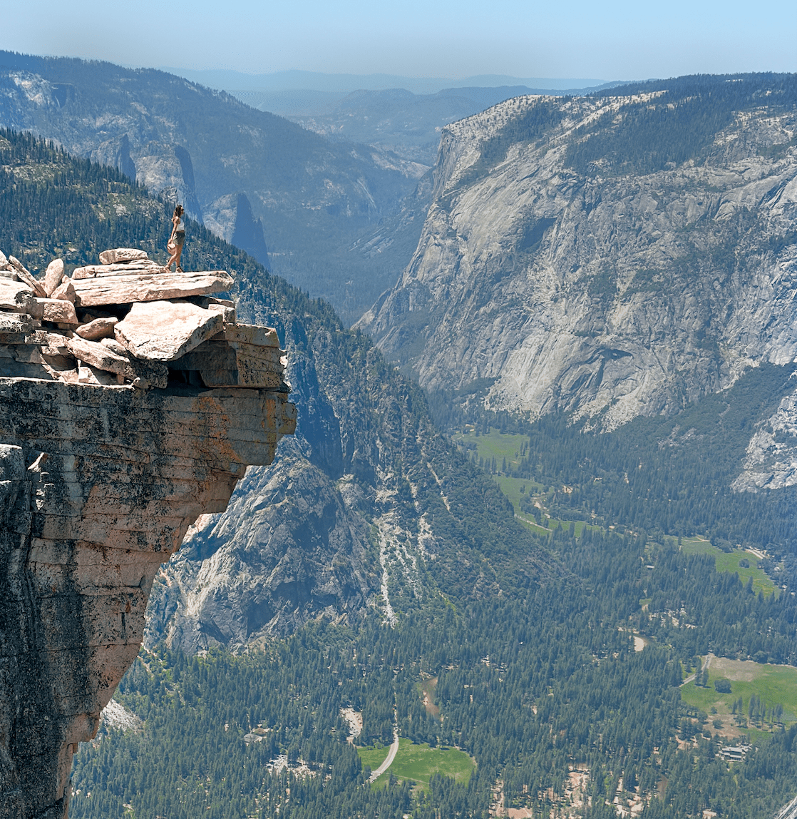 best hikes in Yosemite - half dome